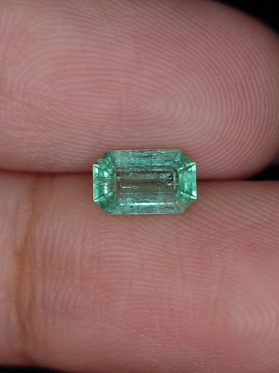 0.7ct Natural Emerald Faceted Panjshir Emerald from Afghanistan — view 3